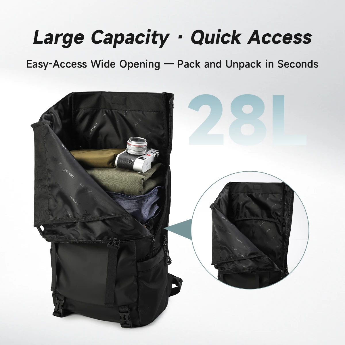 Tigernu Travel Backpack Male TPU Waterproof Backpack Men Bags Expandable Men's Backpack Business Bags School Backpack