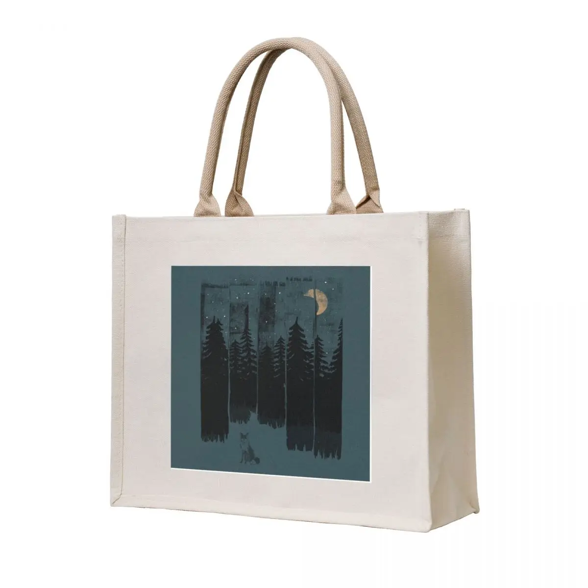

A Fox in the Wild Night Tote Bag Women's bags shopper bag women canvas the tote bag