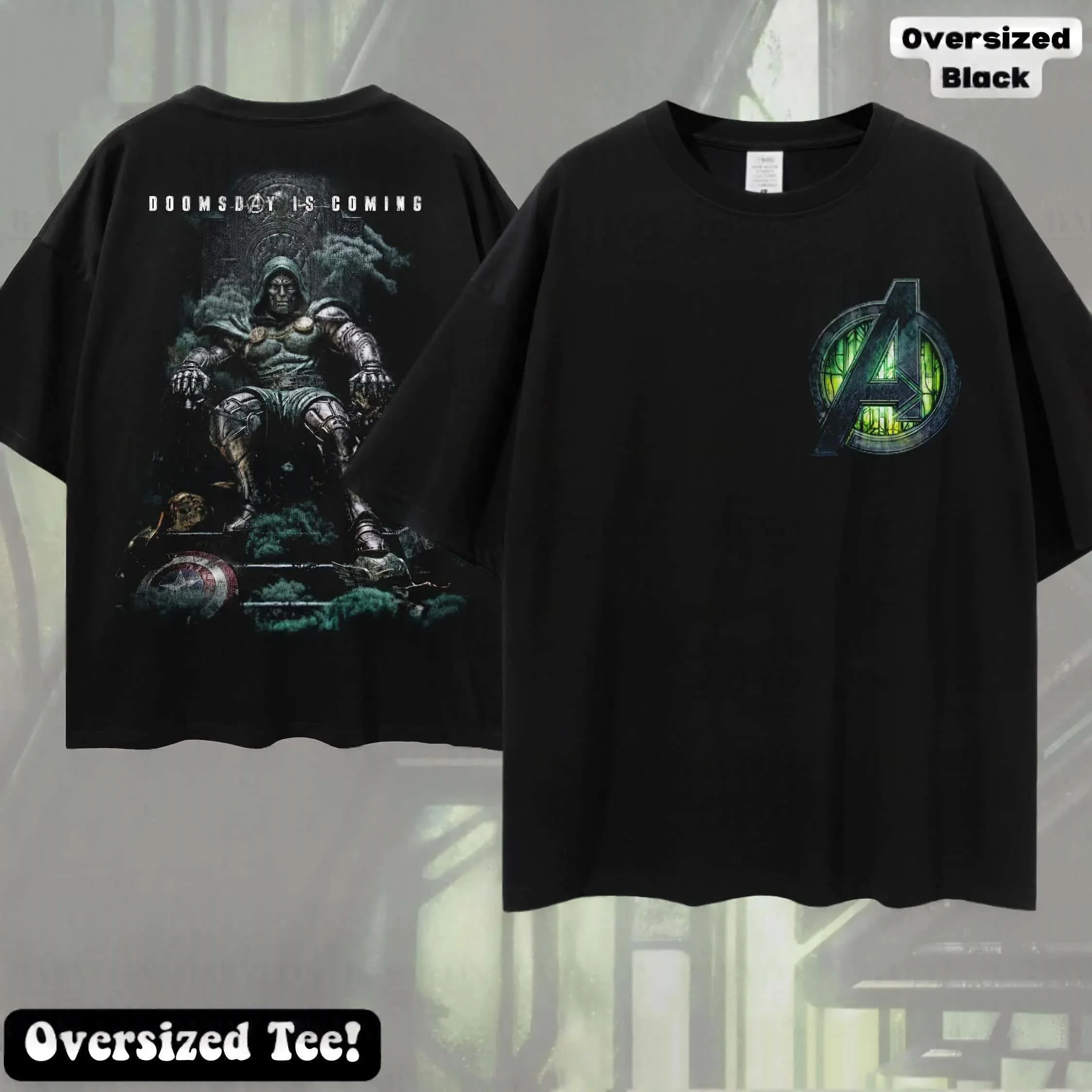 Avengers Doomsday Doctor Doom Doomsday T-Shirt 2026 Sommer Neue Männer Frauen Baumwolle Übergroßes T-Shirt Streetwear Y2K – Detail 6