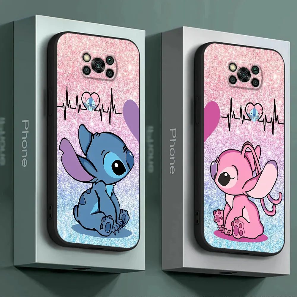 Disney Mickey Minnie Stitch Case for Xiaomi Poco M3 F1 X3 NFC F5 M5 C50 C51 M4 Pro 5G X4 GT X4 Pro 5G C40 Silicone Cover