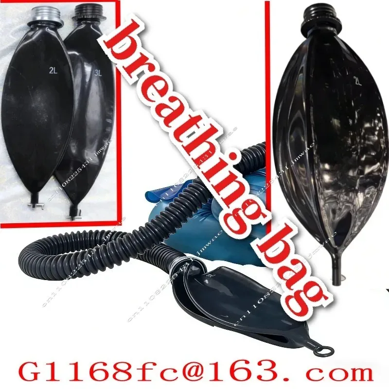 Breathing Bag Latex for Gas Mask Accessories 2/3/4/5L High Quality Fine-tuning Valve