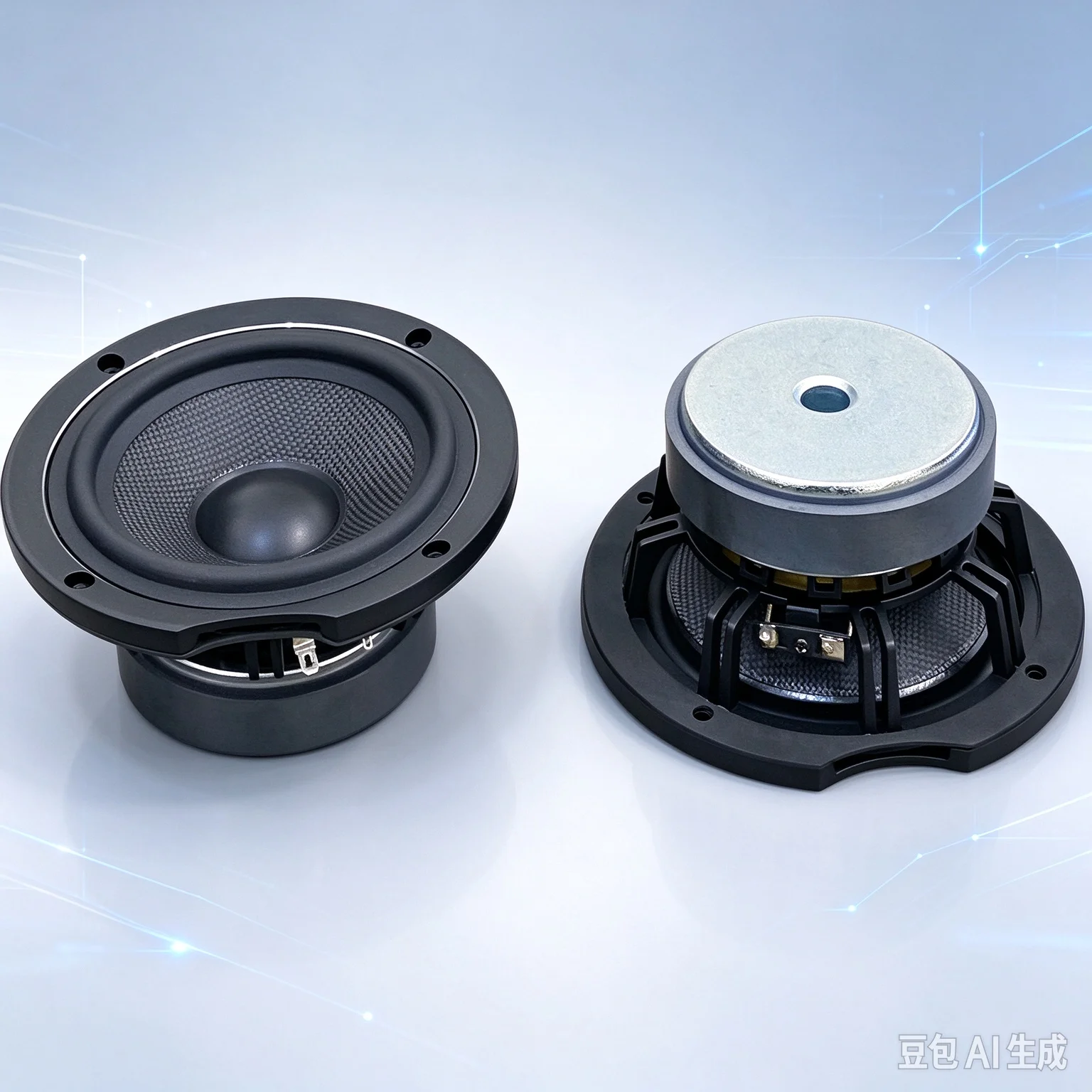 FOR Elac 5.25 Inch Aluminum Frame Mid Bass Speaker Long Throw Large Magnet HiFi Powerful Bass Loudspeaker