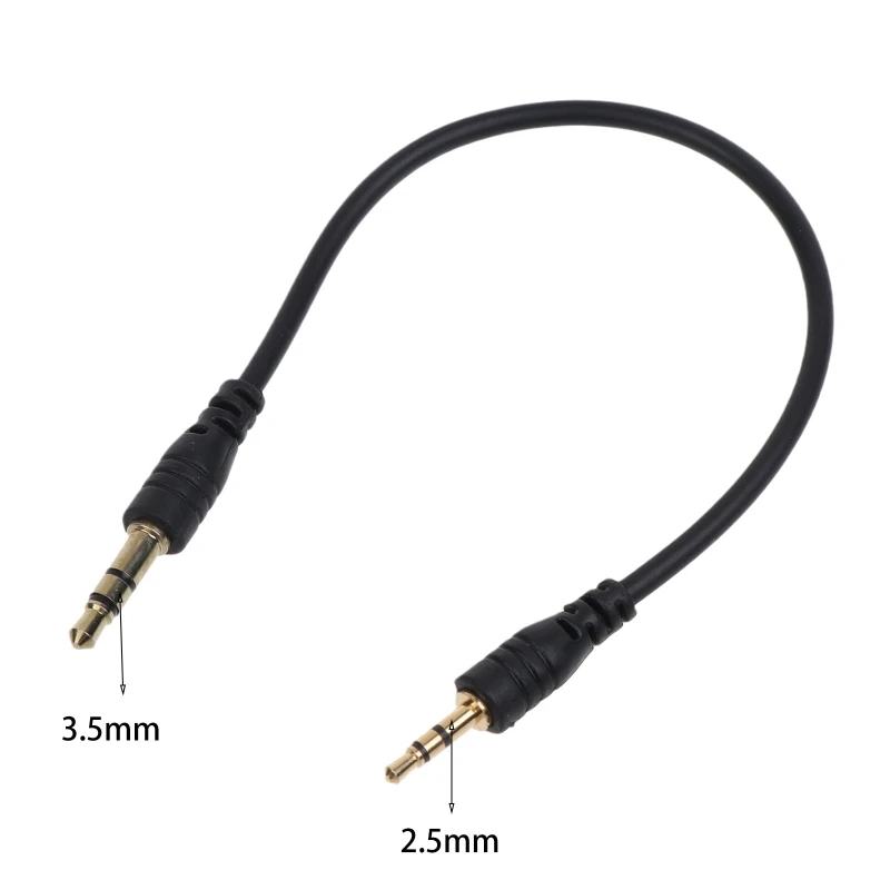 Câble Aux 3.5mm à 2.5mm, pour casques d'écoute, cordon remplacement pour téléphone portable, adaptateurs