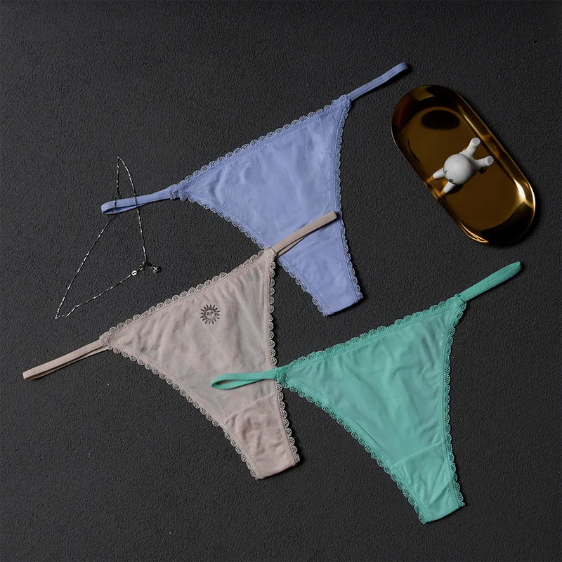 Sexy sheer lace Women lingerie high waist Thongs plus size G-string Underwear Panties Briefs Ladies T-back 1pcs/Lot