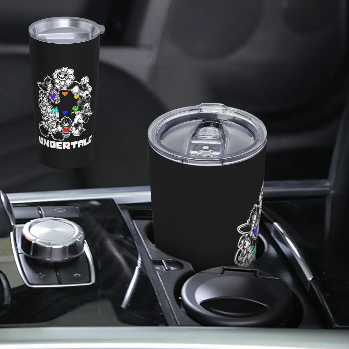 Game Undertale Determination Stainless Steel Tumbler Vacuum Insulated Mugs Thermal Cold Cups Straws With Lid 20oz