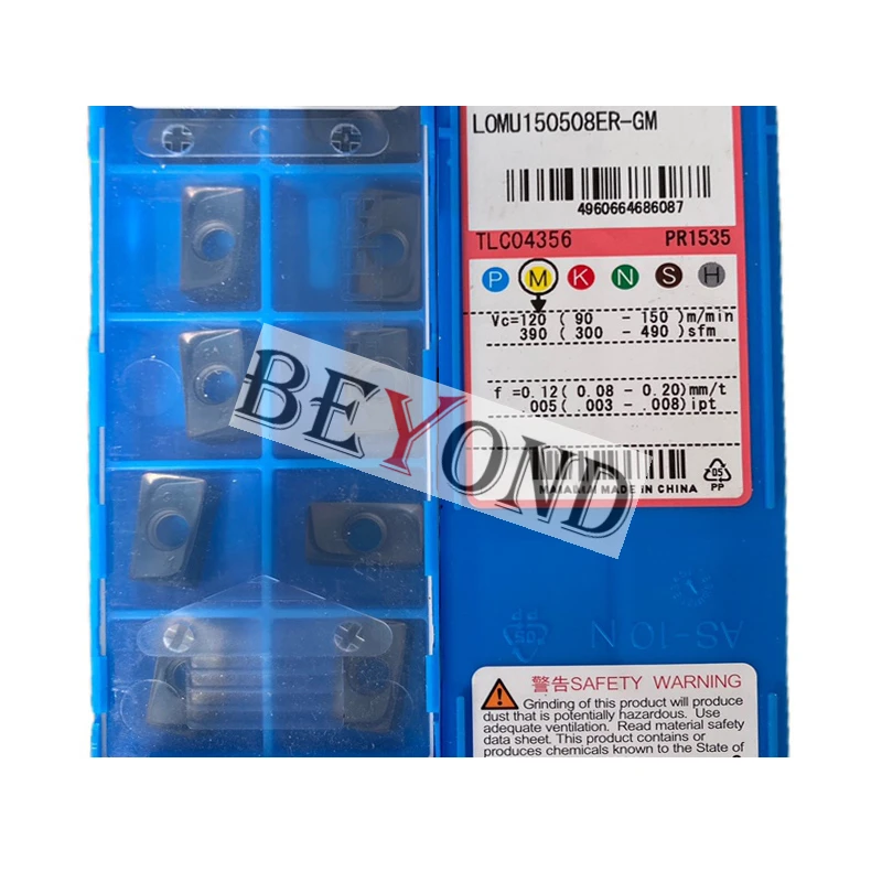 LOMU100408ER-GM PR1525 LOMU150508ER-GM PR1535 100% Original Milling Inserts CNC LOMU 100408 150508 ER LOMU100408 LOMU150508 10pc