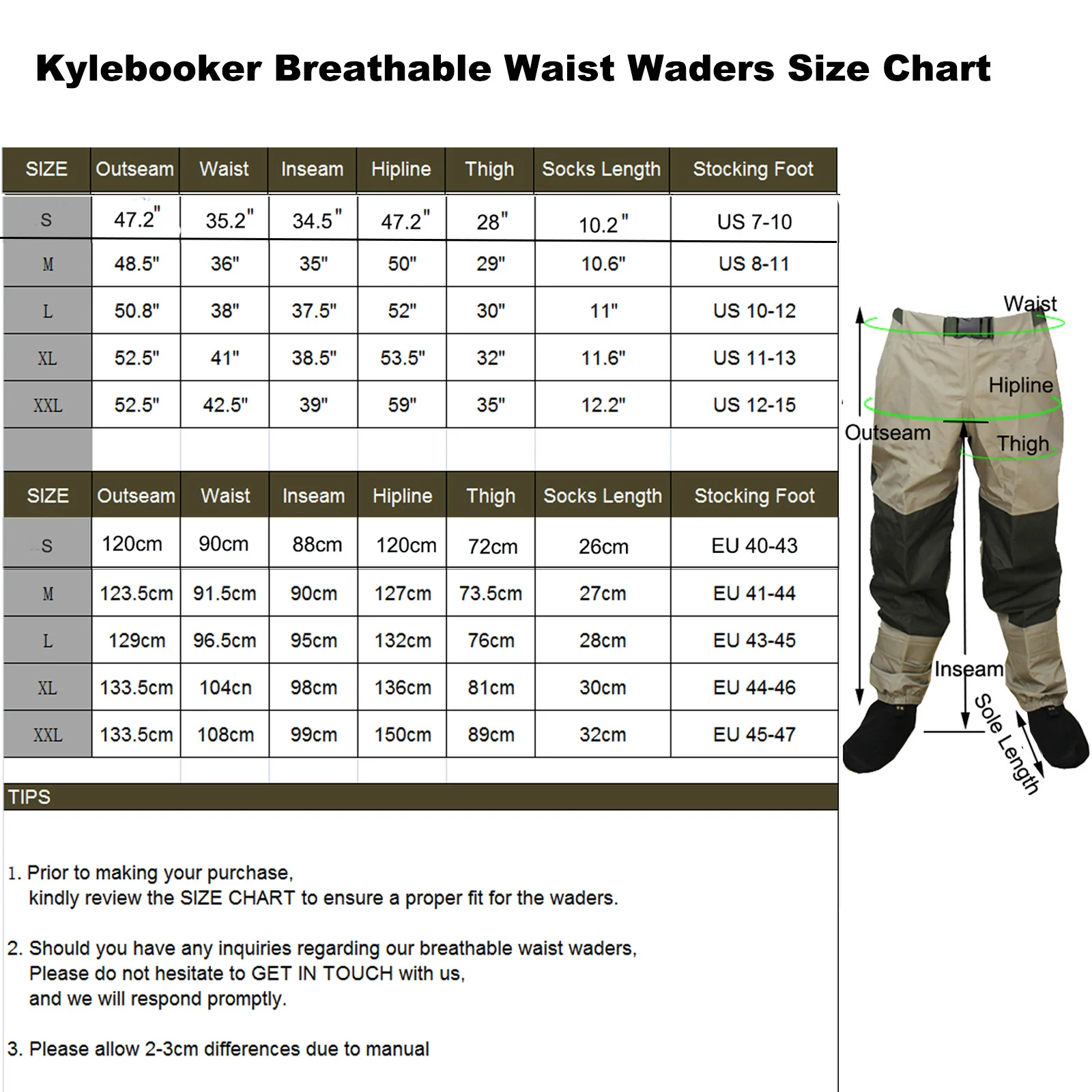 Pantalones Impermeables para Pesca con Mosca - Transpirables y Comodos - imagen 4