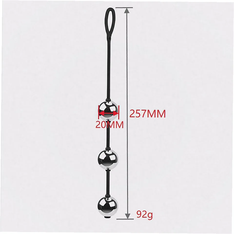 Chinese Geisha Kegel Exerciser Weighted Vaginal Balls Ben Wa Anal Beads Pelvic Floor Muscle Trainer Sex Toys for Women view 2