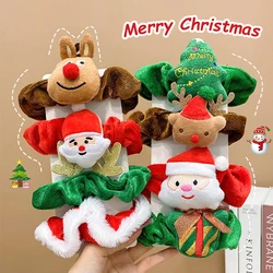 Cartoon Christmas Halloween Elastics Hair Ties Bracelet Santa Claus Christmas Tree High Ponytail Hair Rope Hair Accessories Gift