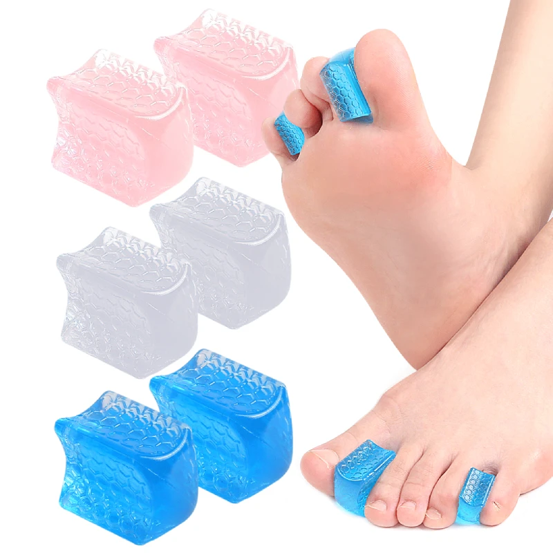 

10pieces=5pairs Toe Clip Splitter Silicone Feet Care Gel Separator Bunions Adjuster Hallux Valgus Corrector Bone Thumb Protector