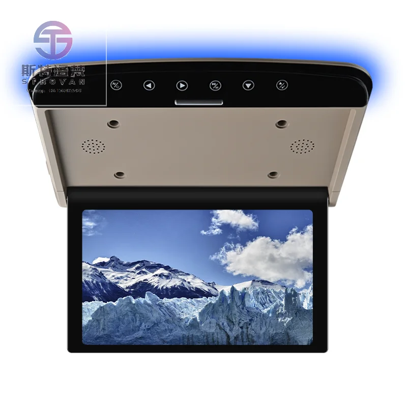 

13.3/14/15.6 Inch Wide IPS Screen Car Roof Mount Flip 1920*1080 Stereo MP5 Player USB Connection OEM Overhead Ceiling TV