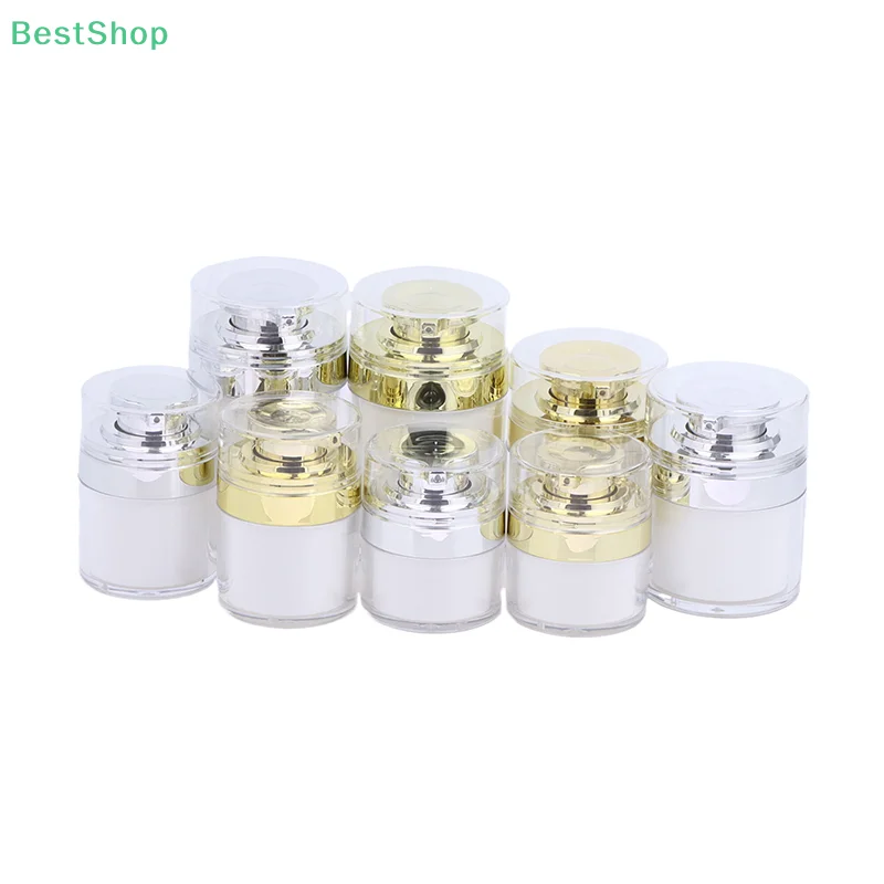 Contenitore cosmetico per crema e lozione da viaggio con bottiglia sottovuoto ricaricabile con pompa Vaso idratante Contenitore vuoto per crema da toilette