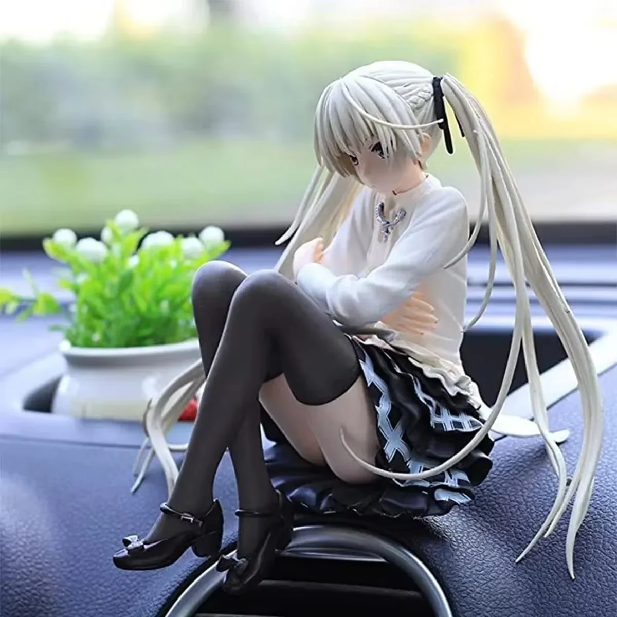 2026 New 10cm Cute Anime Lady Doll with Rabbit - Perfect Birthday Gift & Home Decoration!