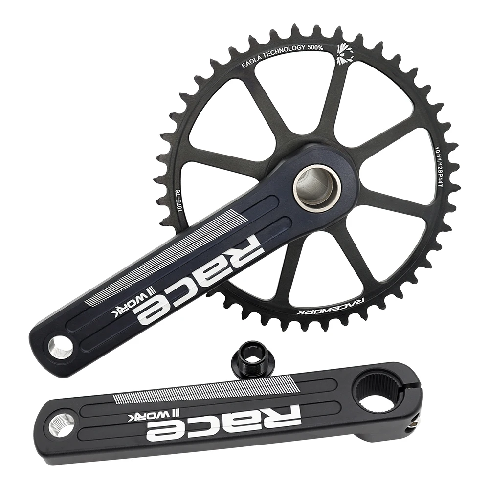 RACEWORK Road Bike Crankset 9/10/11 Speed Crank 40T42T 44T Single Chainwheel Crank for GXP with RS501 Bottom Bicycle Parts