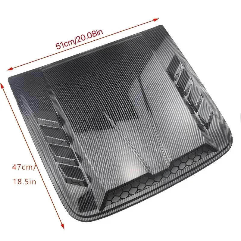 Universal Car Air Outlet Cover Decoration Trim Plastic Car Hood Scoop Fake Air Flow Intake Vent Covers Auto Exterior Accessories view 4