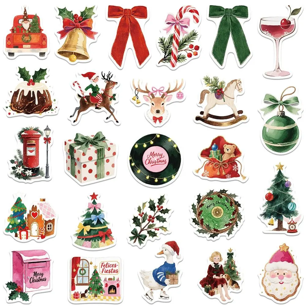 

50PCS Christmas Aesthetic Graffiti Stickers Waterproof PVC DIY Laptop Stickers Cartoon Gift Phone Stickers