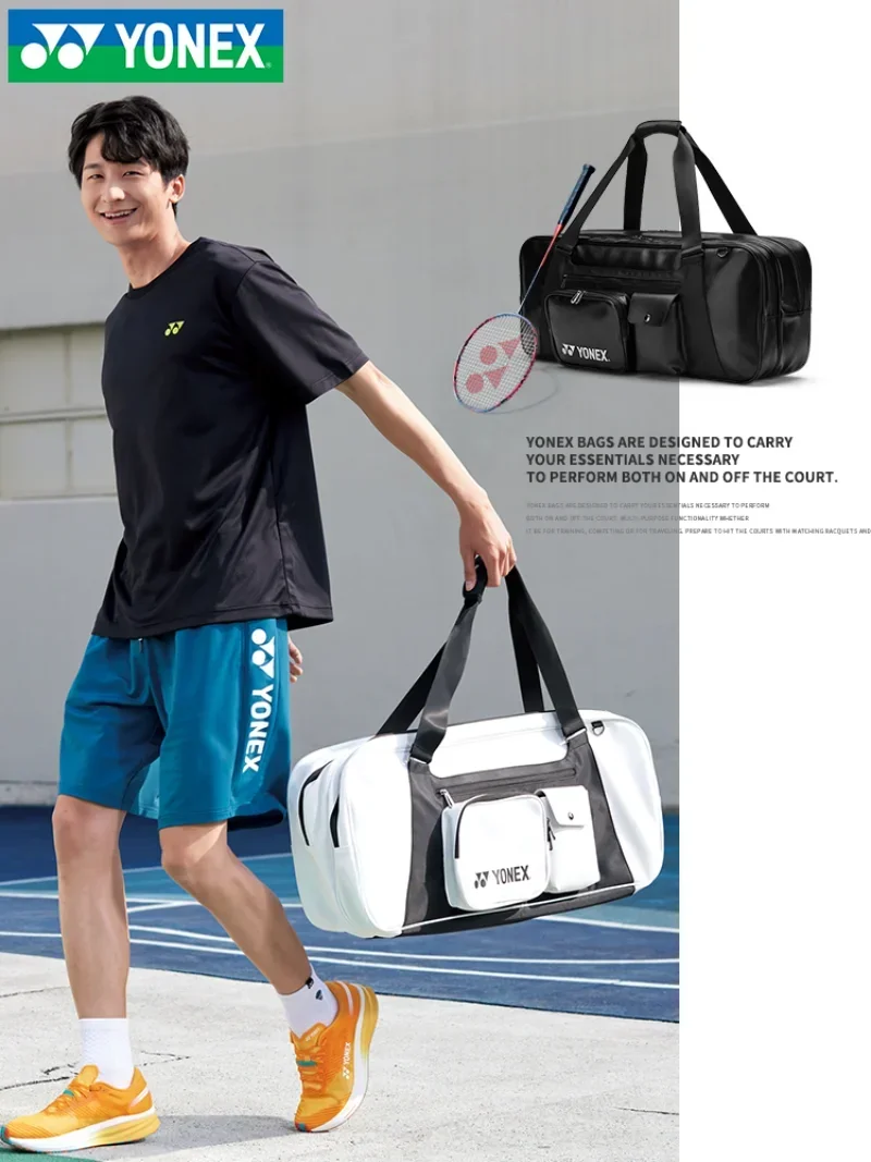 YONEX 2024 Año del Dragón nueva bolsa para raqueta de tenis de bádminton BA300CR bolso cuadrado de gran capacidad con compartimento para zapatos