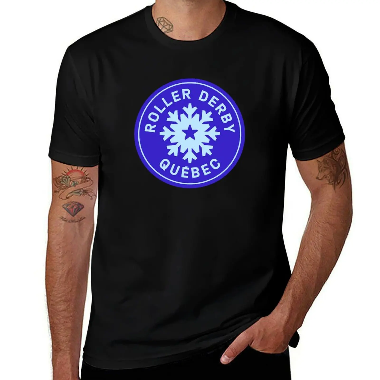 Logo Team A - RDQ - Roller Derby Quebec T-Shirt Plus Size Quick Dry Sports Tee T-Shirt
