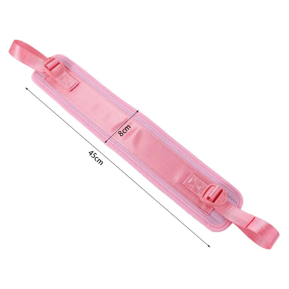 Effective Easy to Use Hip Thrust Belt Non Slip Black Waist Trainer Belt Adjustable Pink Weight-bearing Belt Exercise