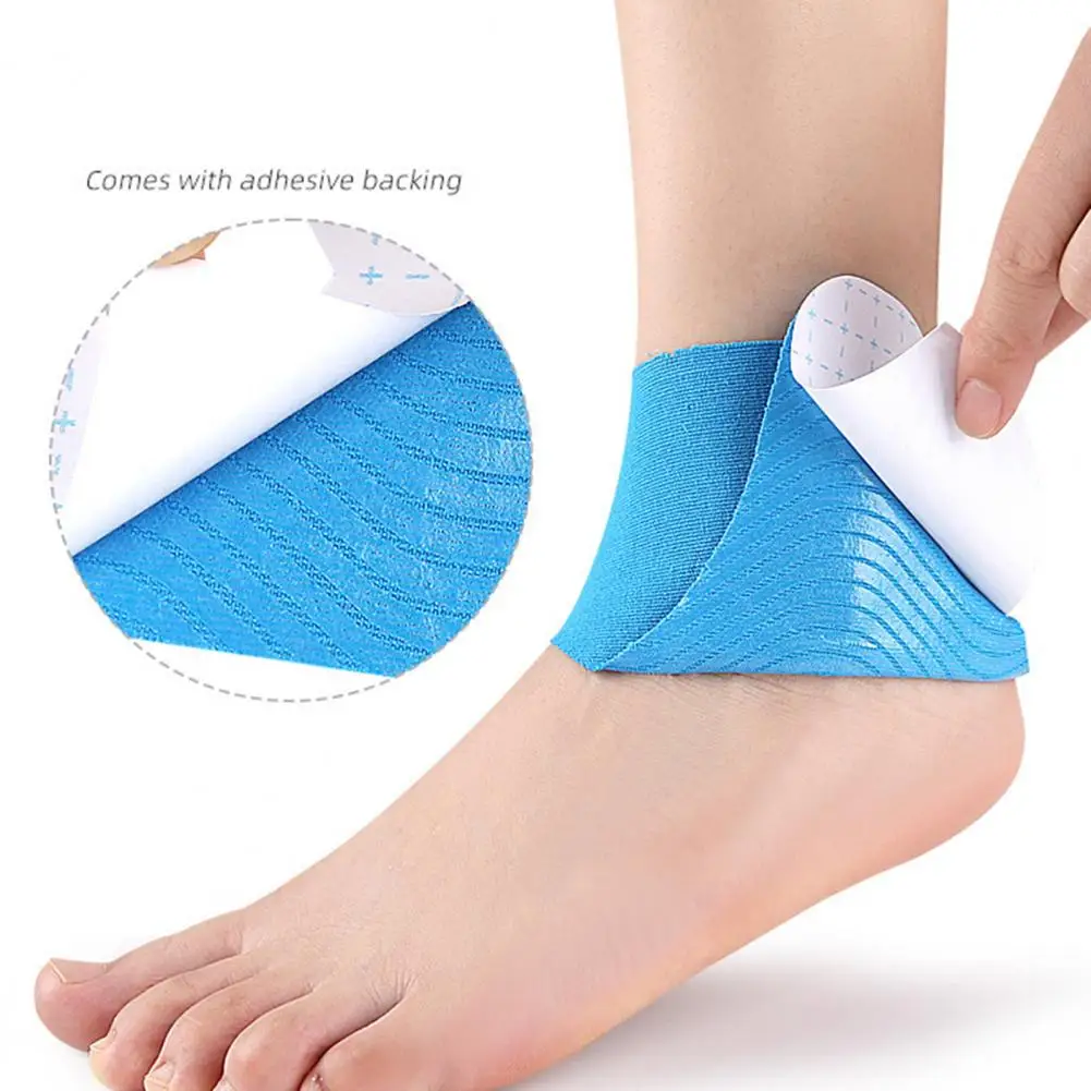 23*16cm Precut Kinesiology Tape For Ankle Cotton Breathable Elastic Athletic Tape For Pain Relief Ankle Sprain Ligament Support