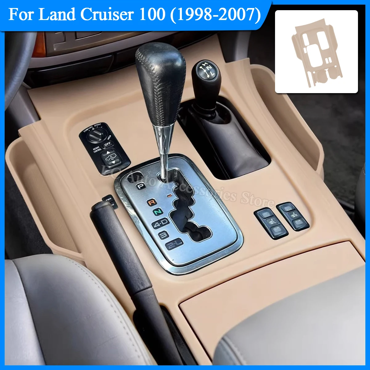 

For 1998-2007 Land Cruiser Lc100, Central Control Silicone Storage Mat, Central Control Dust-Proof Mat, Central Control Protection Mat, Interior Protection Accessories