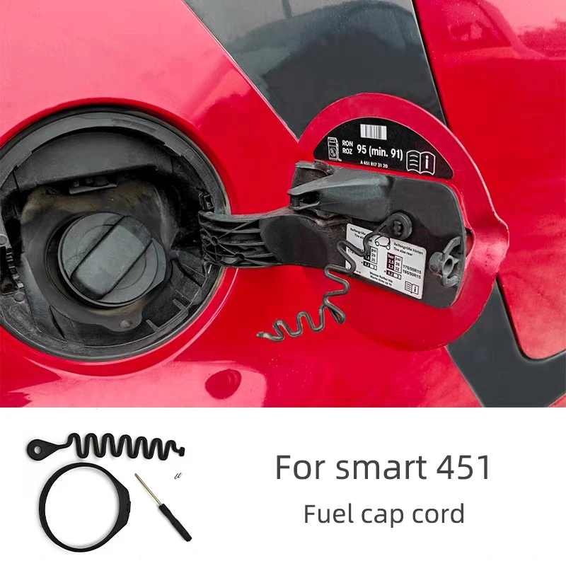 Car Fuel Tank Cover Cable Gas Oil Tank Cap Rope Cable for Smart Fortwo 451 2009 2010 2011 2012 2013 2014 Car Styling Accessores