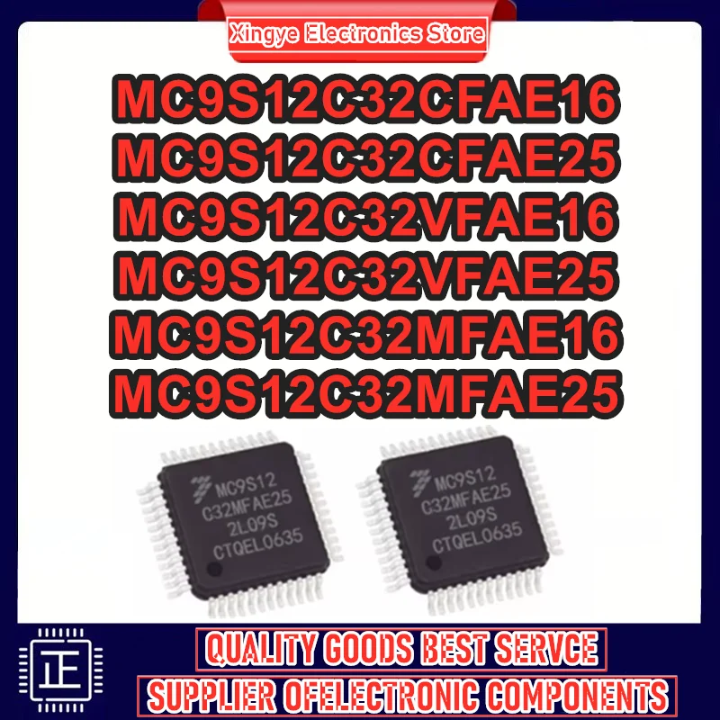 

MC9S12C32CFAE16 MC9S12C32CFAE25 MC9S12C32VFAE16 MC9S12C32VFAE25 MC9S12C32MFAE16 MC9S12C32MFAE25 QFP48 Микросхема IC 100% новая, оригинальная