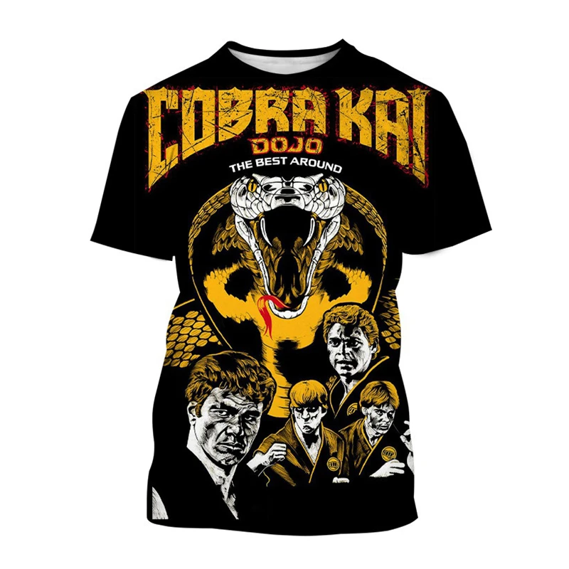 

Fashion Cobra Kai TV Series 3D Printing T Shirt For Men Casual O-neck Short Sleeve Tops Hip Hop Trend Harajuku Children T-Shirts