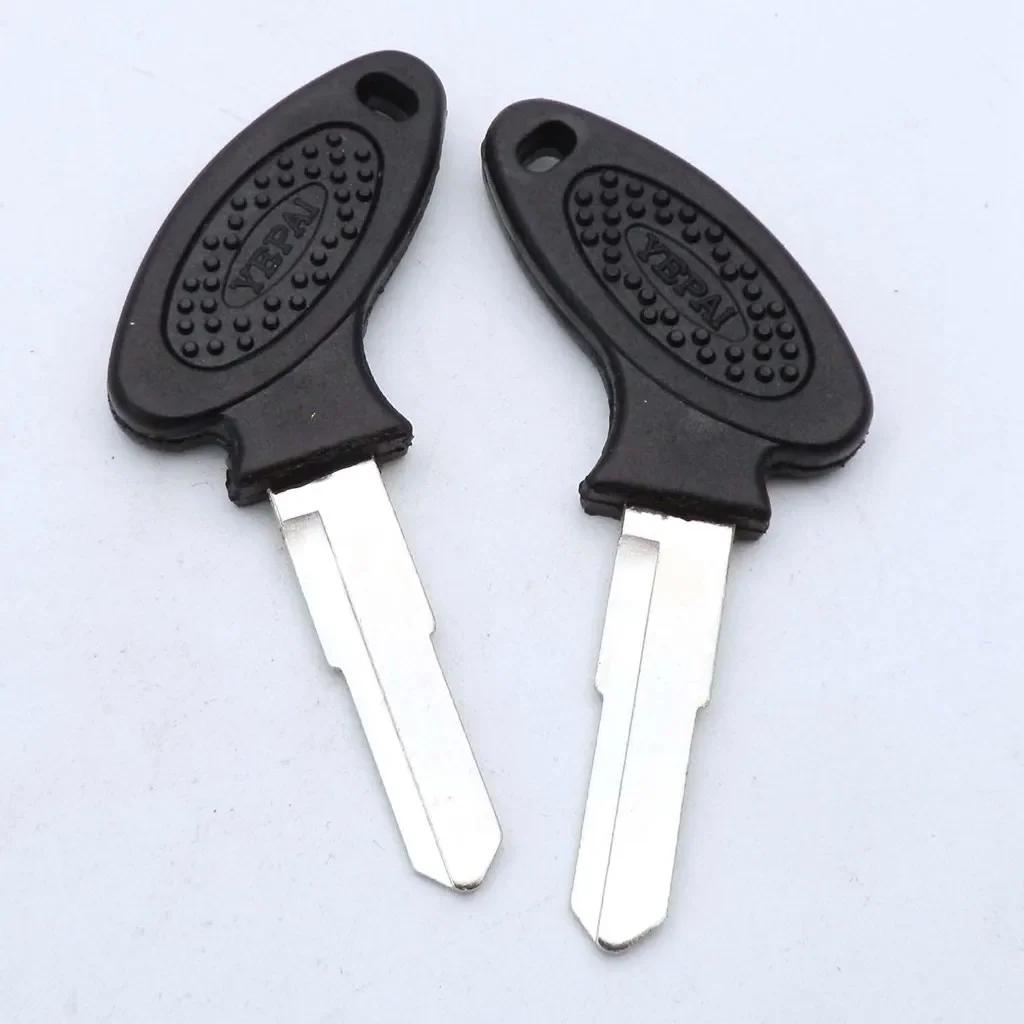 6pcs Uncut Key Blanks Left Right Blade, Replacement Keys for Motorcycle Scooter Moped ATV GY6 KYMCO