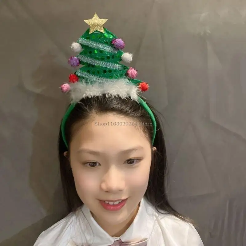 

Christmas Tree Headband Christmas Headband Christmas Hair Hoop New Year Headband