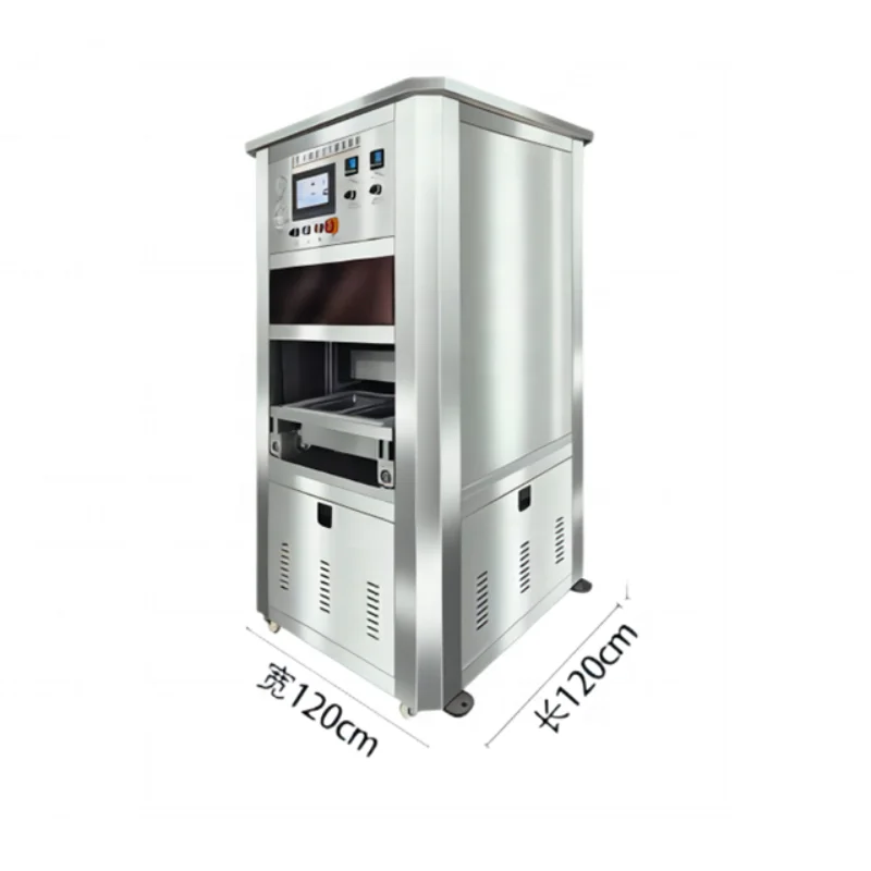 Modified Atmosphere Disposable Plastic Box Container Vacuum Sealing Machine Nitrogen Filled Cup Lunch Box Sealing Machine
