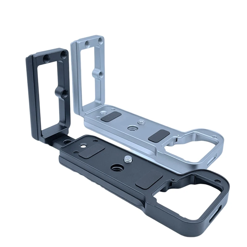 X11A Quick Release Plate L Bracket Camera Grip for SONY A7C2 A7CR Camera Hand Grip Base Vertical L Bracket Silver Gray