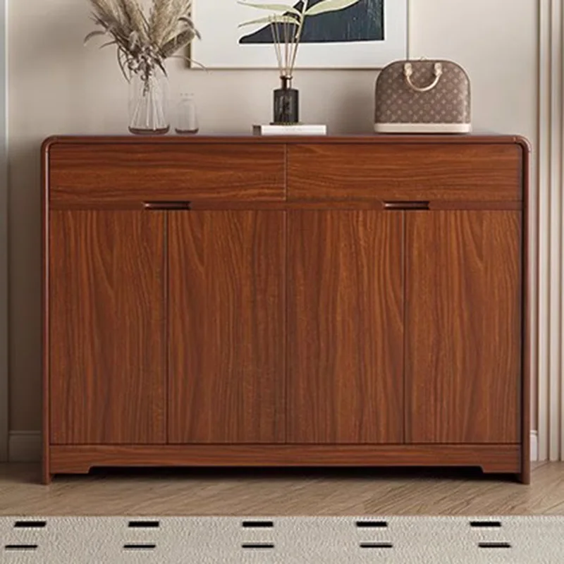 

Luxury Designer Shoe Cabinet Organizer Storage Living Room Entrance Hall Wooden Shoe Shelf Vertical Muebles Shoemakers Furniture