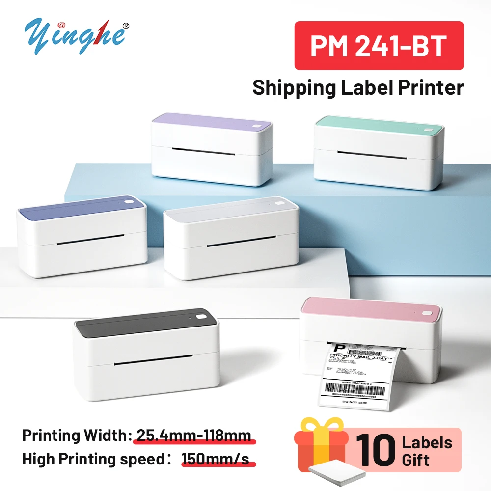 Thermal Label Printer 4x6 inch Universal Shipping Address Paper for Rollo, MUNBYN, Zebra, Fargo Printer 3.5x1.125 inch Labels