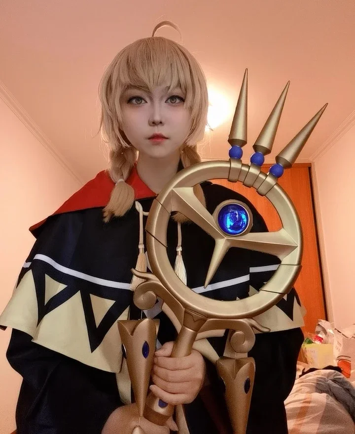 Anime Silent Witch Monica Everett Cosplay Staff Props 62'' Halloween Christmas Party Accessories for Women Men Adults