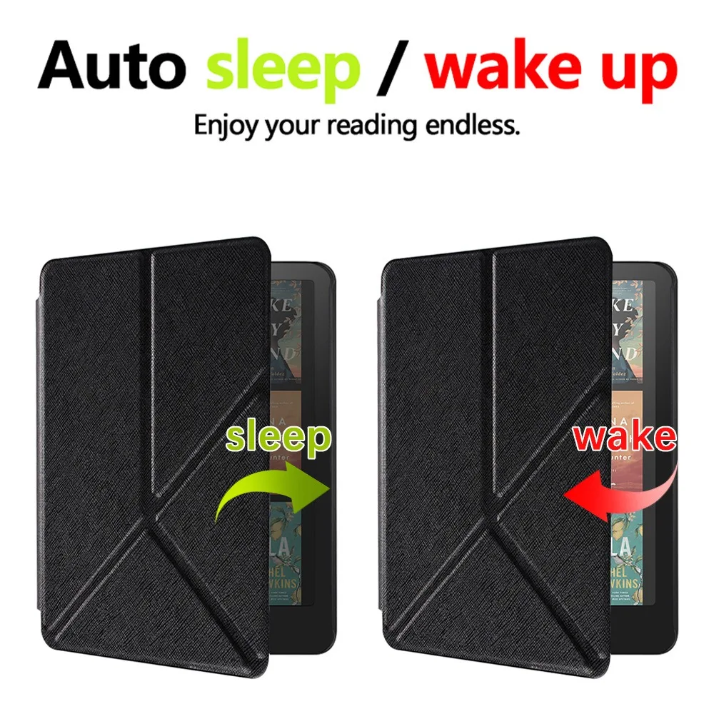 Case for All-new 7' Kindle Paperwhite (12th-2024) and Colorsoft 7 Inch Model No. SA569P SA568B Origami Standing Shell Cover 7'