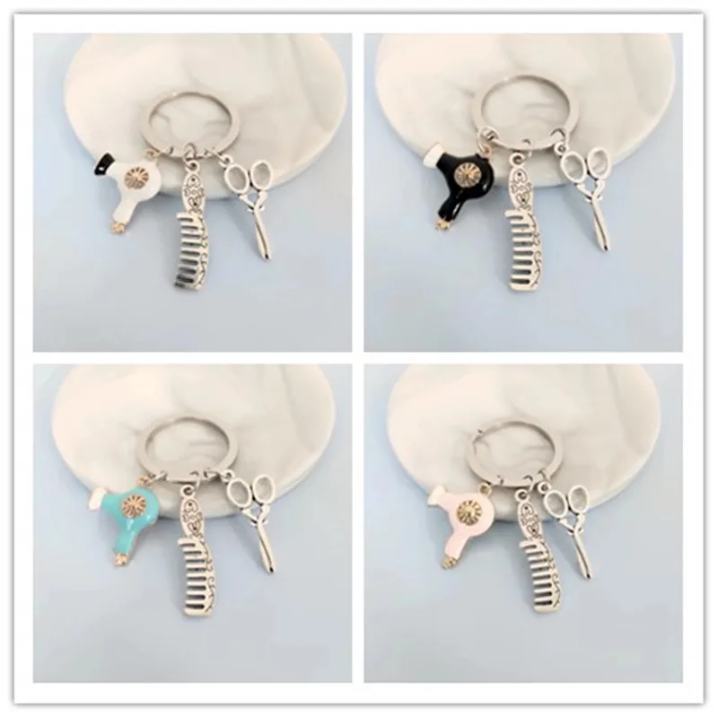 Новый-брелок-для-парикмахера-брелок-для-парикмахерской-фен-ножницы-расческа-брелок-для-парикмахеров-мужские-и-женские-модные-ювелирные-изделия-подарки