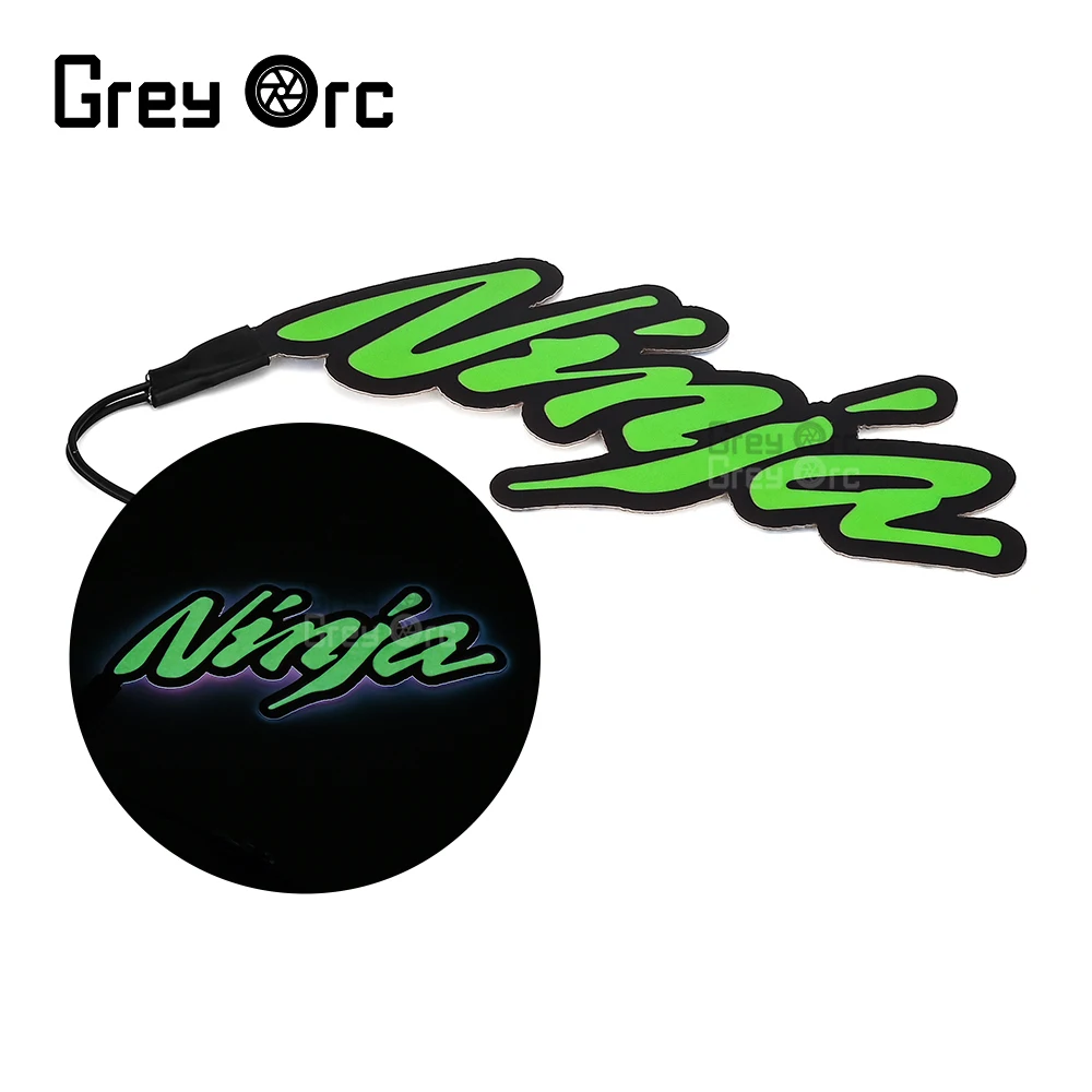 For Kawasaki Ninja 250 400 650 1000 SX ZX-6R Motorcycle LED Cold Light Patch Fairing Body Sticker Logo Decoration Lamp Flashing - view 5
