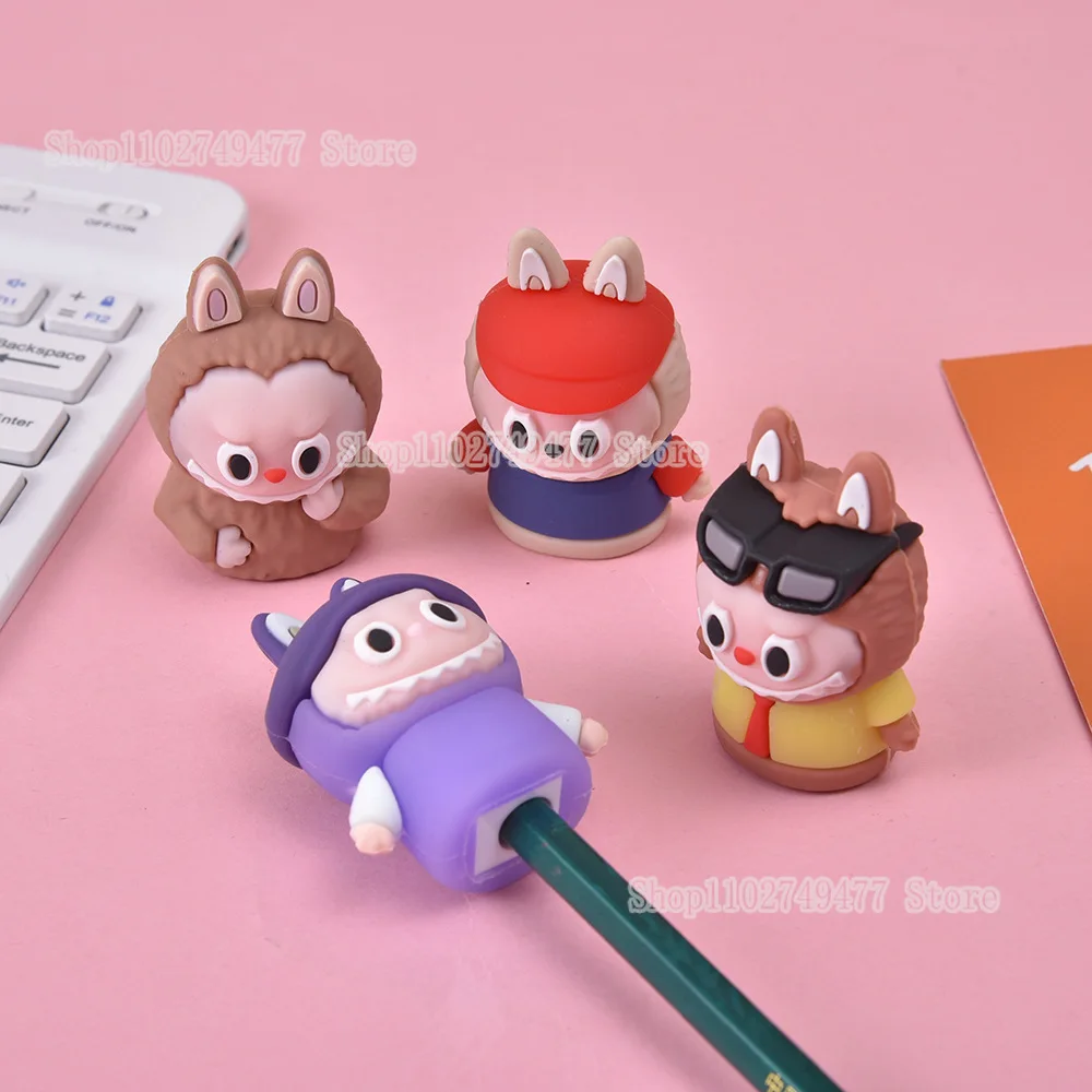 NEW labubu pencil sharpeners cartoon anime cute POP Mart pencil sharpener office children's student stationery supplies