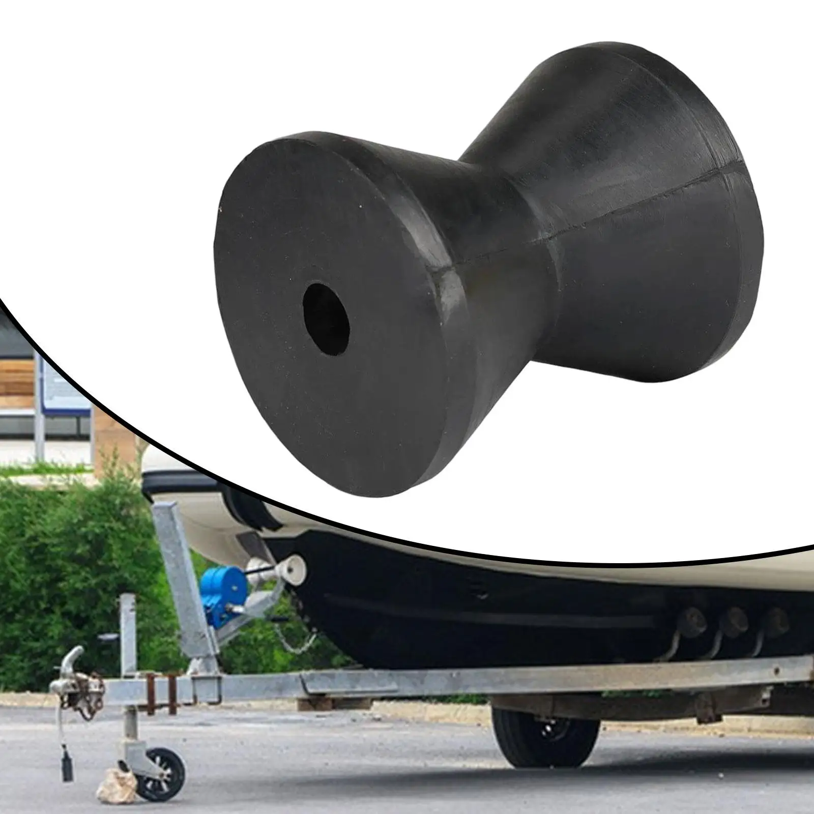 

Boat Trailer Rubber Bow Roller Marine Accessory for Yacht Boats Kayak