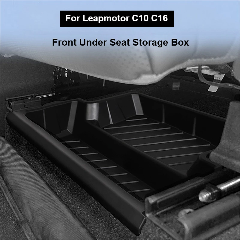 

For Leapmotor C10 C16 Car Front Under Seat Storage Box for Leapmotor C10 C16 TPE Car Storage Interior Modification Accessories