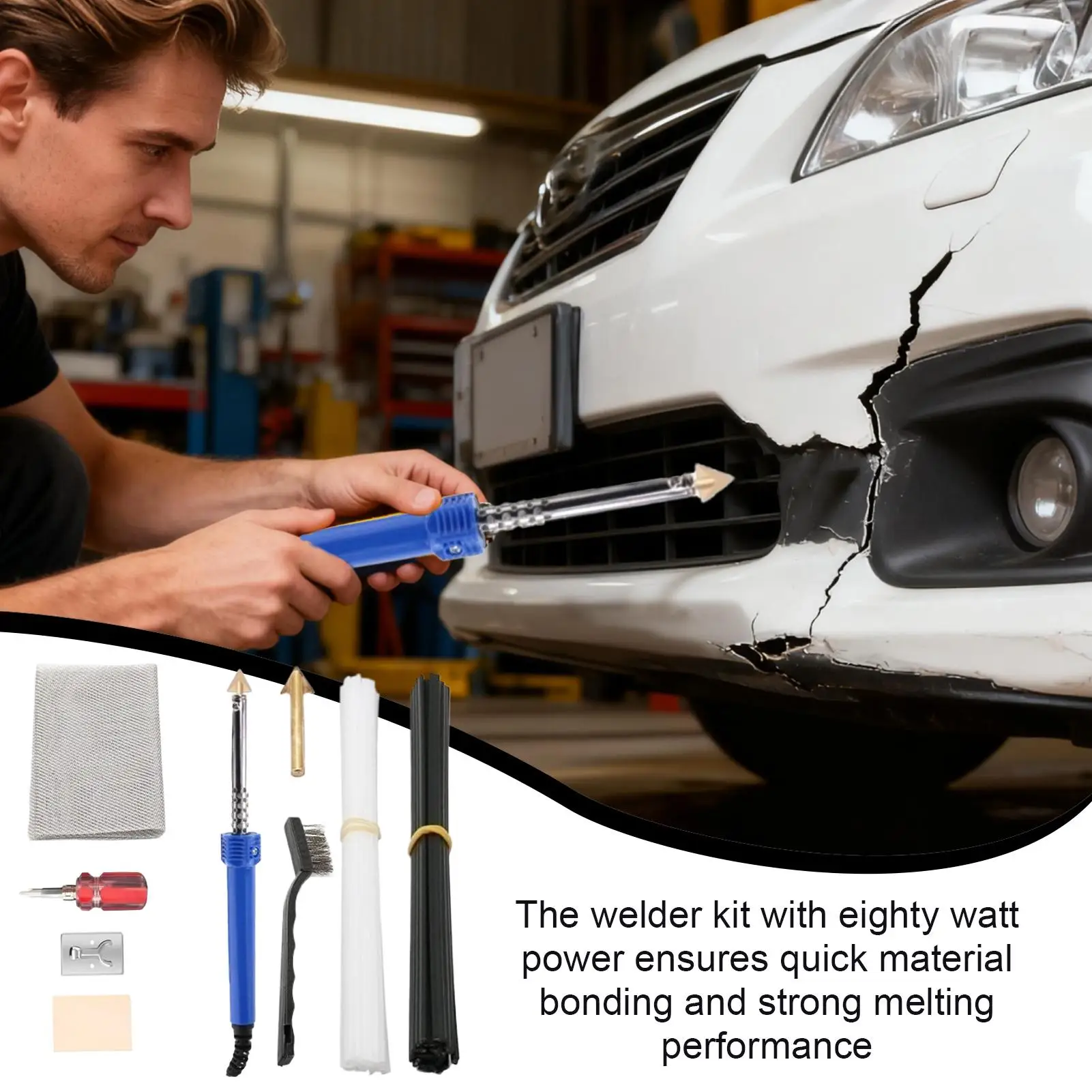 

Паяльник портативный легкий утюг профессиональный комплект для ремонта бампера для семейных энтузиастов женская гаражная мастерская на открытом воздухе