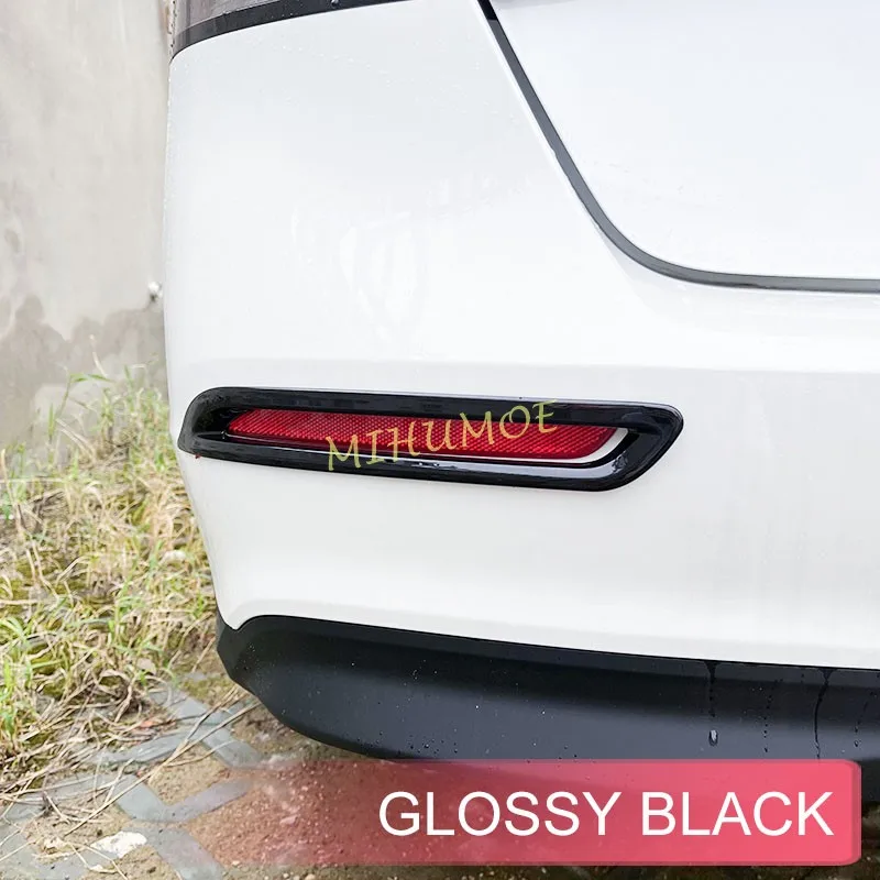 

Glossy Black Rear Bumper Reflector Cover Style For Honda Accord 2023 2024 2025