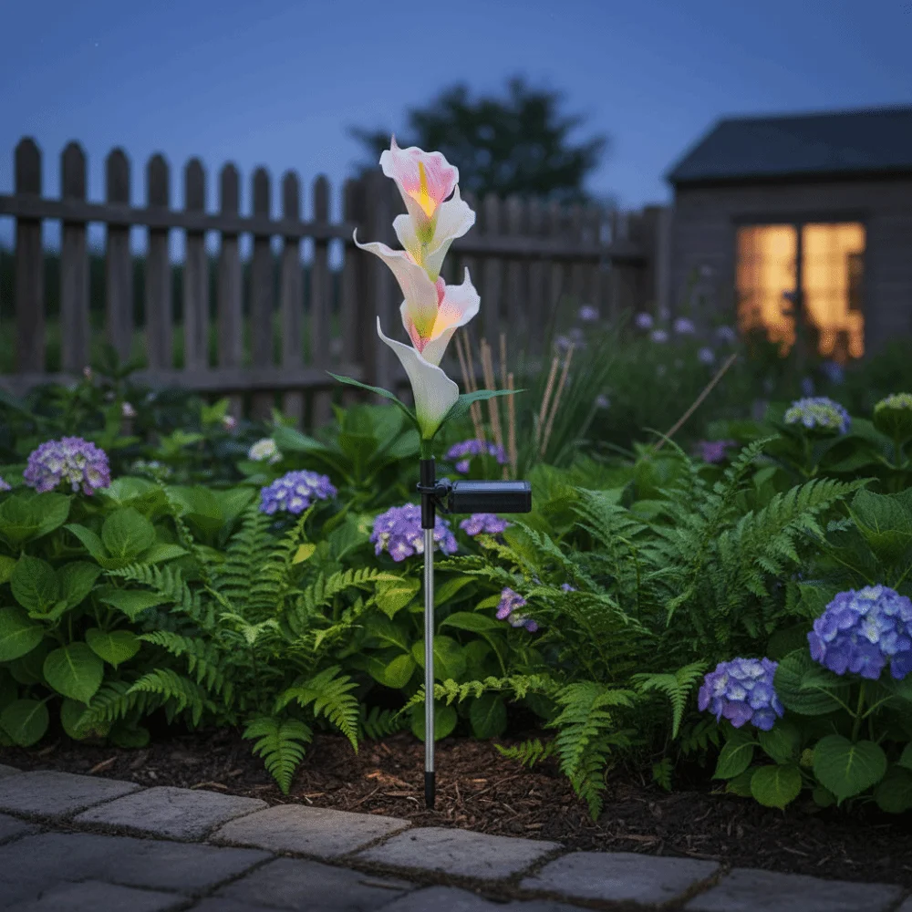

2pcs Colorful LED Solar Garden Light Automatic Color Changing Outdoor Landscape Lighting for 1.2V/AA/600mAh