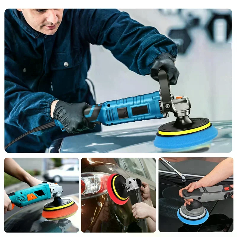 

5Pcs 6-Inch Car Polishing Pads Kit - Sponge Buffing Wheels for Automotive & Marine Scratch Removal