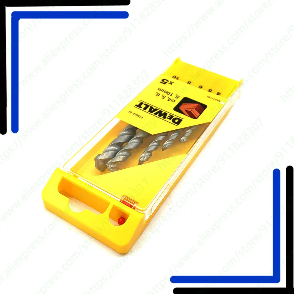 DEWALT جولة عرقوب تأثير الحجر بت 5 قطعة تويست بت الكوبالت الفولاذ المقاوم للصدأ لوح فولاذي معدني تحول زهرة الحفر الكهربائية الطاقة