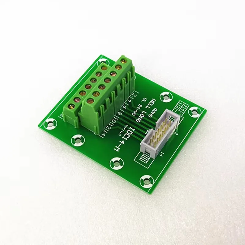 2Pcs/Lot DC3 14 p 2x5Pins Header Breakout Board, Terminal Block, Stecker.