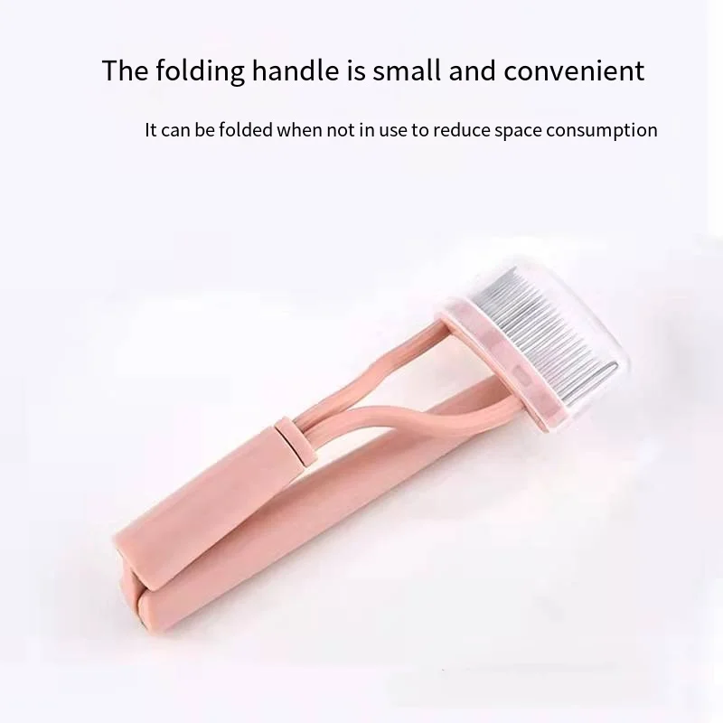 Foldable Eyelash Separator Metal Teeth Eyelash Curler Beauty Stainless Steel Make up Eyelash Brush Comb Mascara Curl Makeup Tool