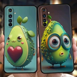 Avocado Phone Case for Oppo A17 A12 A57 A74 A16 Find X5 X6 A52 A53 A54 A15 Reno 6 Z 7 Pro A9 2020 5G Silicone Shell Capas Bags