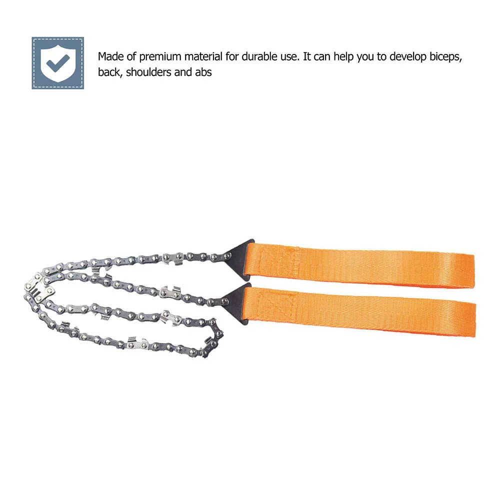 

1Set Camping Hand Chainsaw Wear Resistant Pocket Wire for Outdoor Survival Rope Sawing Tool Pocket Chainsaw
